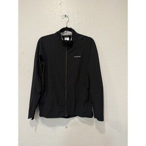 Patagonia Women’s Black Full Zip Jacket Lightweight Worn Wear W’s Traverse Sz M